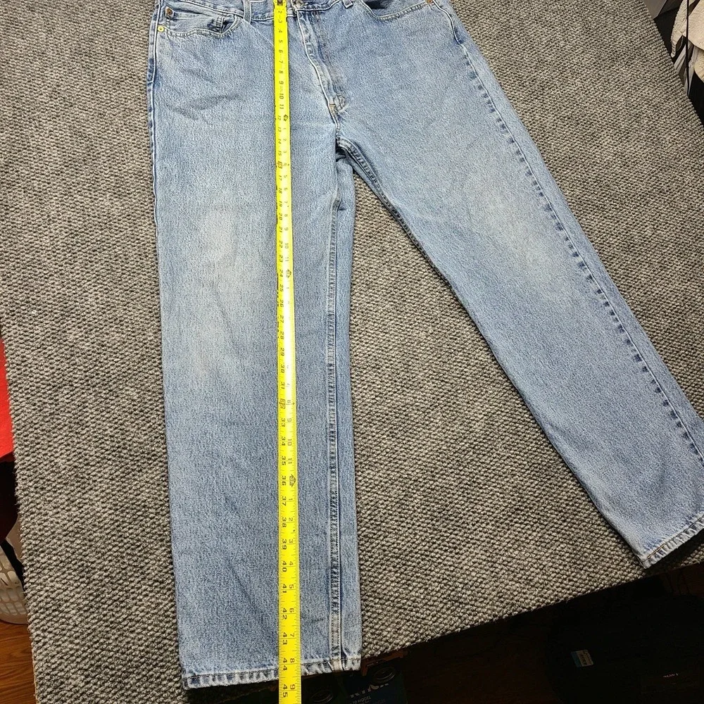 Levis 550 Jeans Mens 40x34 Blue Tapered Relaxed Denim Stretch Baggy Y2K Light